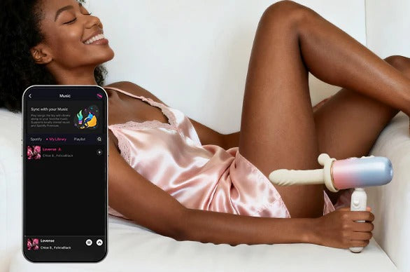Lovense Spinel app-controlled thrusting & vibrating dildo
