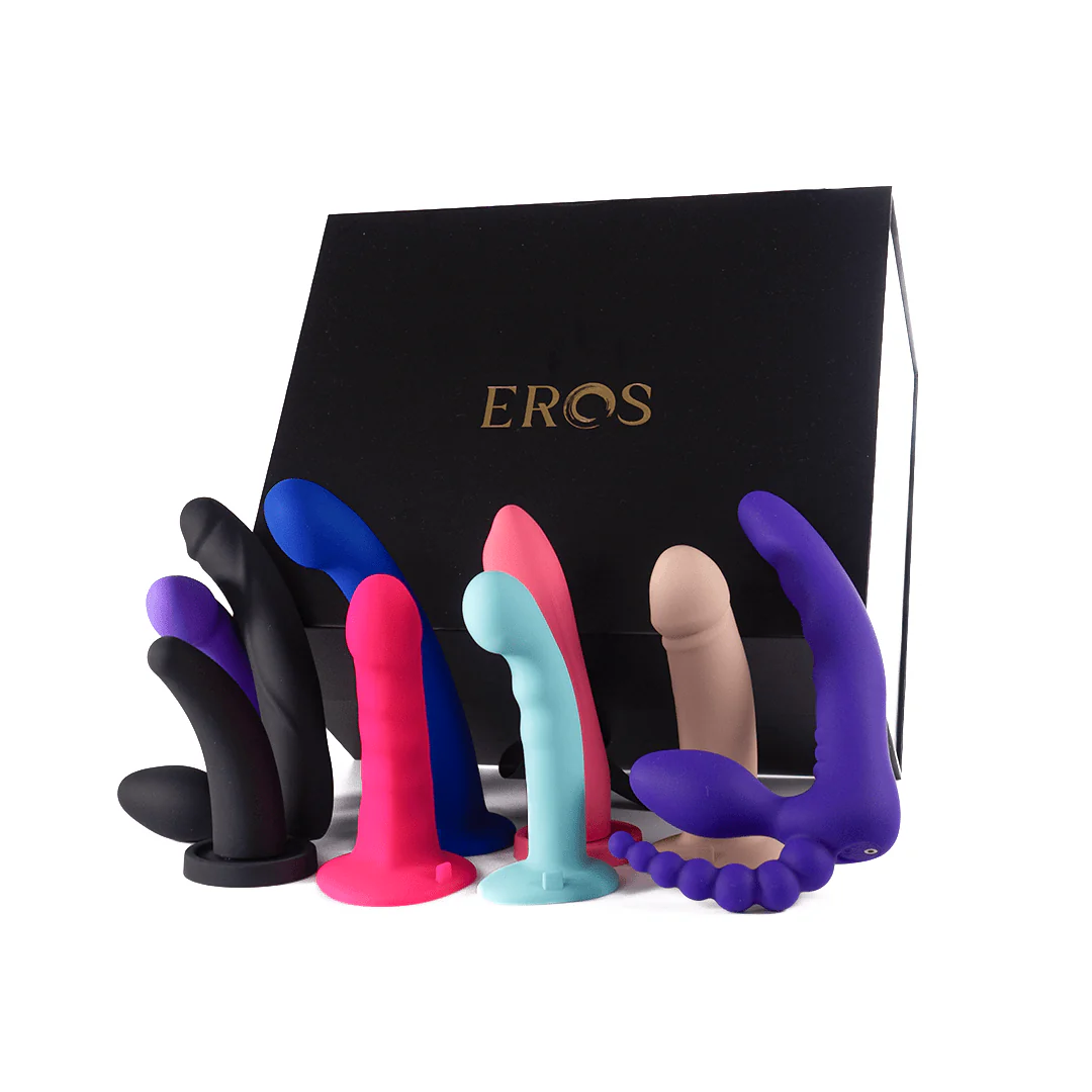 Eros All You Can Eat Dildo Box Set 9 Piece Silicone Kit