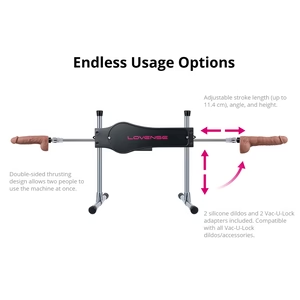 Lovense App-Controlled Double Sided Thrusting Sex Machine