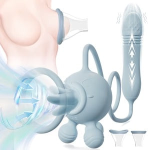 Eros Cutie Squid 4 in 1 Multi function licking, sucking and thrusting vibrator