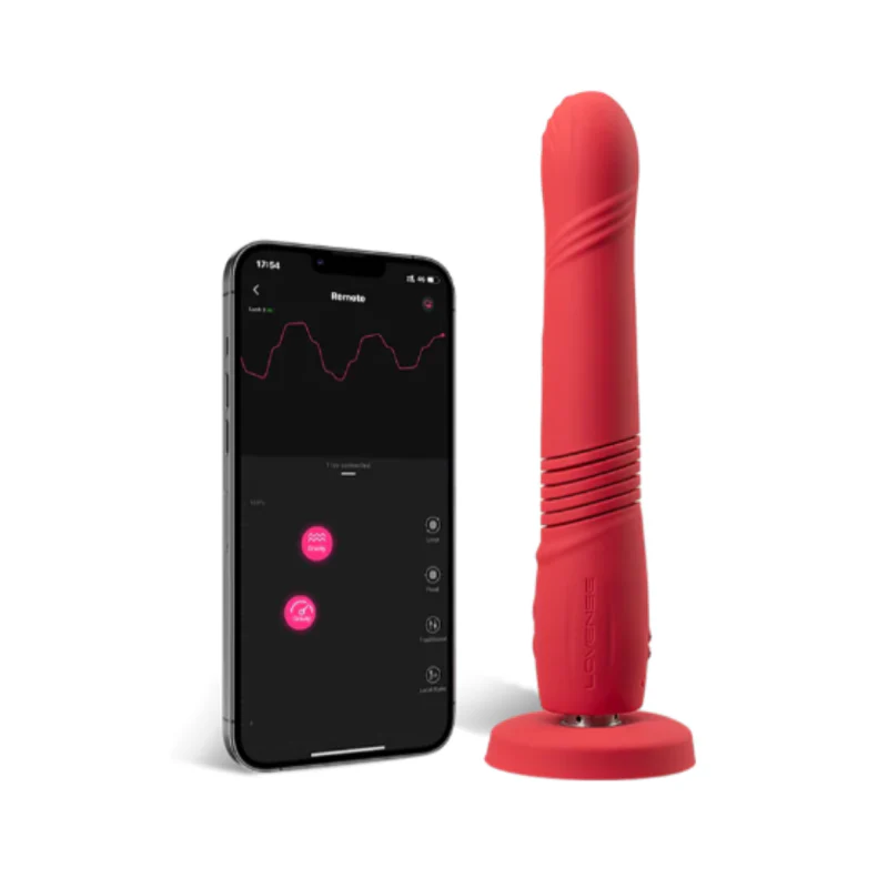 Lovense Gravity Bluetooth app-controlled thrusting & vibrating dildo