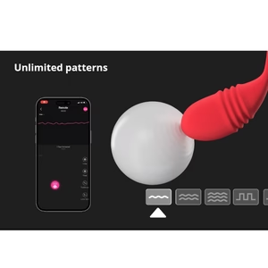 Lovense Vulse app-controlled thrusting egg vibrator