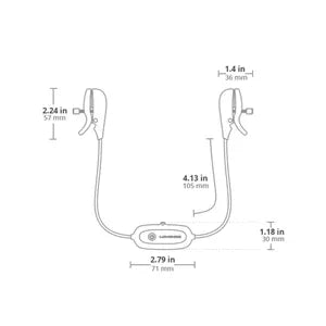 Lovense Gemini app-controlled vibrating nipple clamps