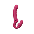 Lovense Lapis blue tooth app controlled vibrating strapless strap on