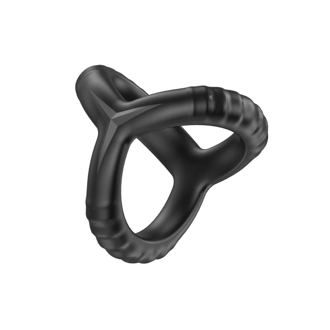 Eros Triad Silicone Cock Ring with Triple Halo Design