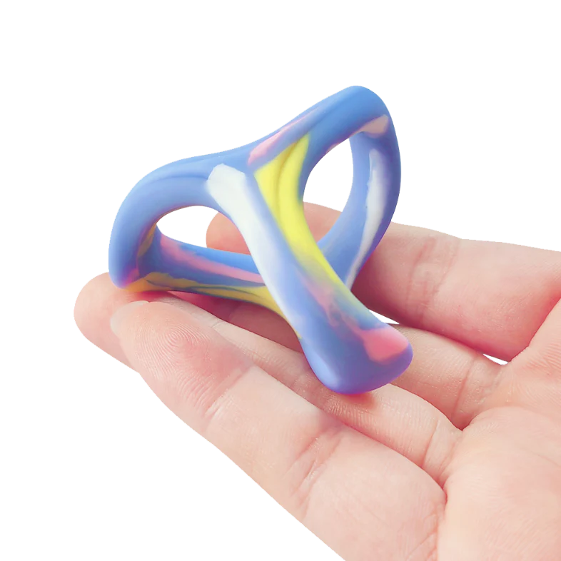 Eros Colourful Silicone Triad Cock & Ball Ring